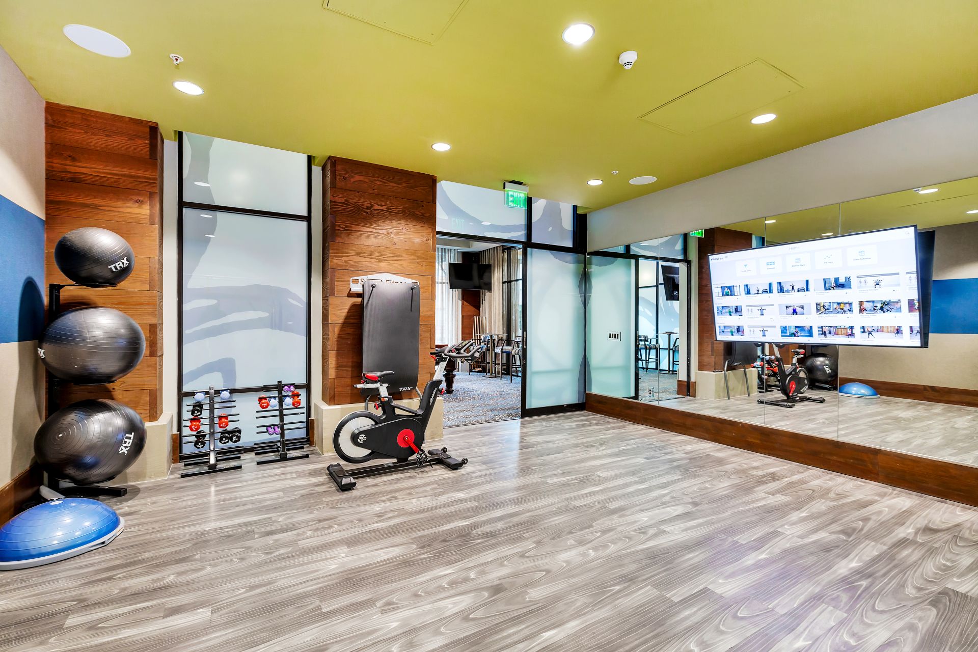 Fitness Center with bike